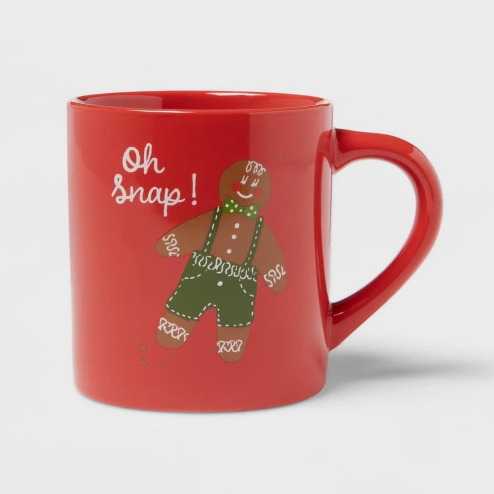 Threshold Target Stoneware Oh Snap! Gingerbread Coffee Tea Hot Chocolate Mug